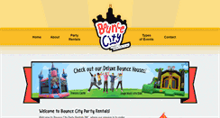 Desktop Screenshot of bouncecitypartyrentals.com